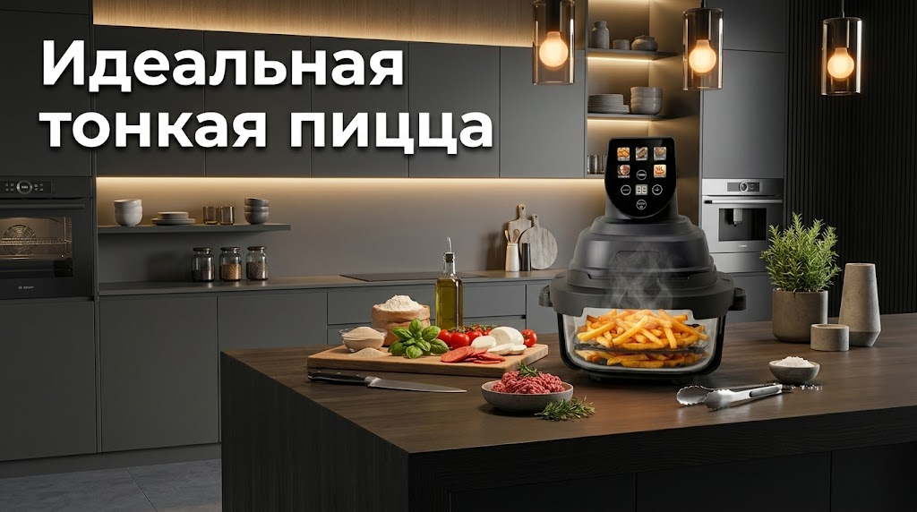 Аэрогриль для дома и идеальная пицца на тонком тесте