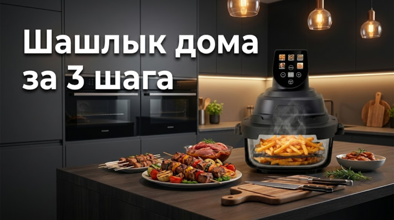 Аэрогриль купить: сочный шашлык в квартире за 3 шага — для дома