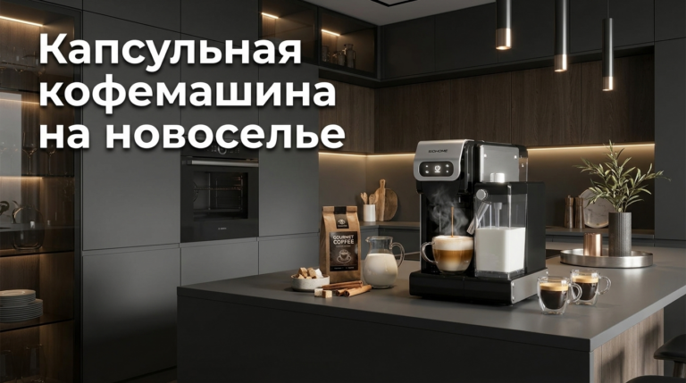 Капсульная кофемашина — лучший подарок на новоселье: выбор для дома