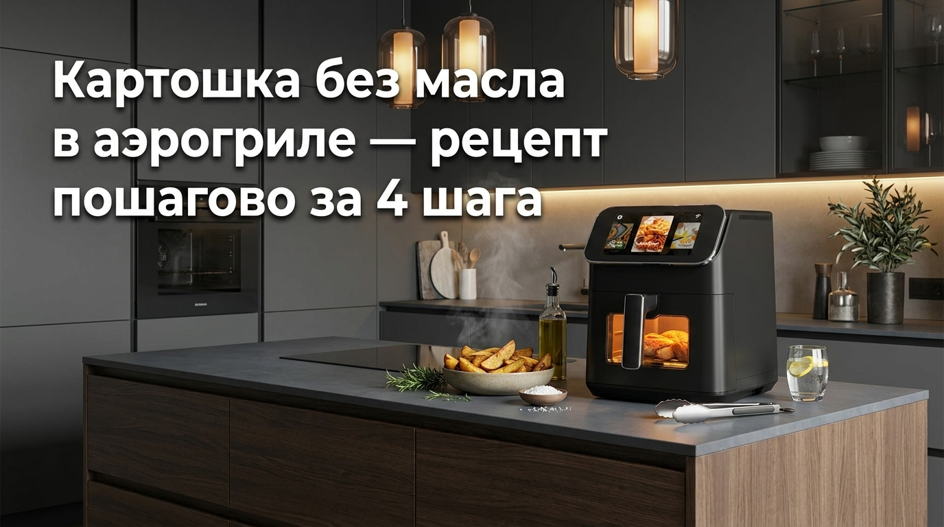 Картошка без масла, приготовленная в аэрогриле