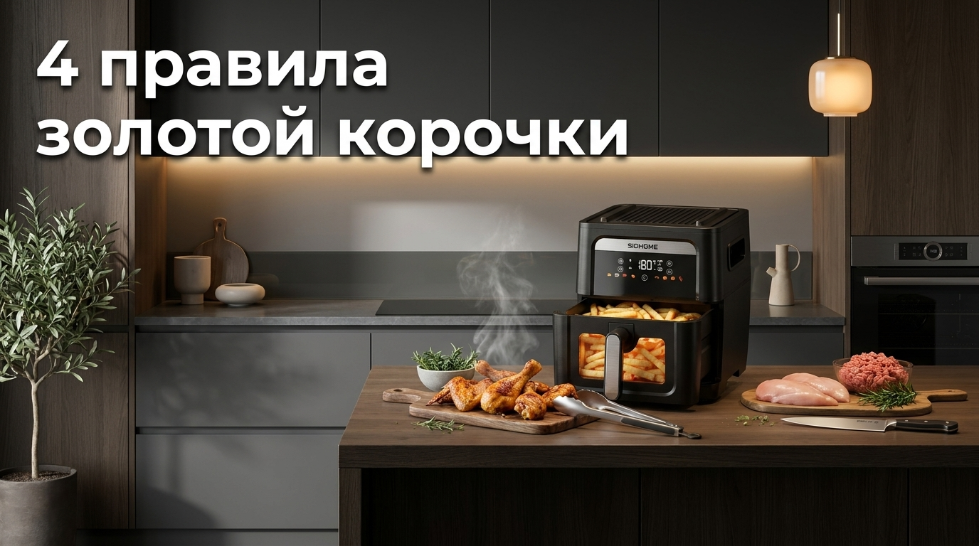 Курица в аэрогриле с золотистой корочкой