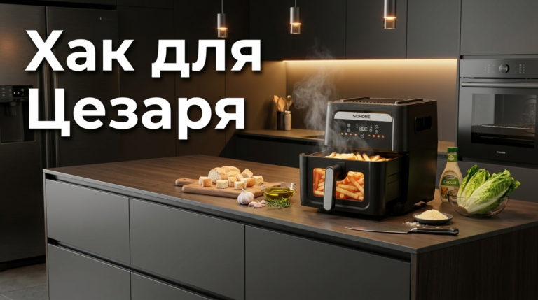 Сухарики в аэрогриле: неочевидный способ для идеального «Цезаря»