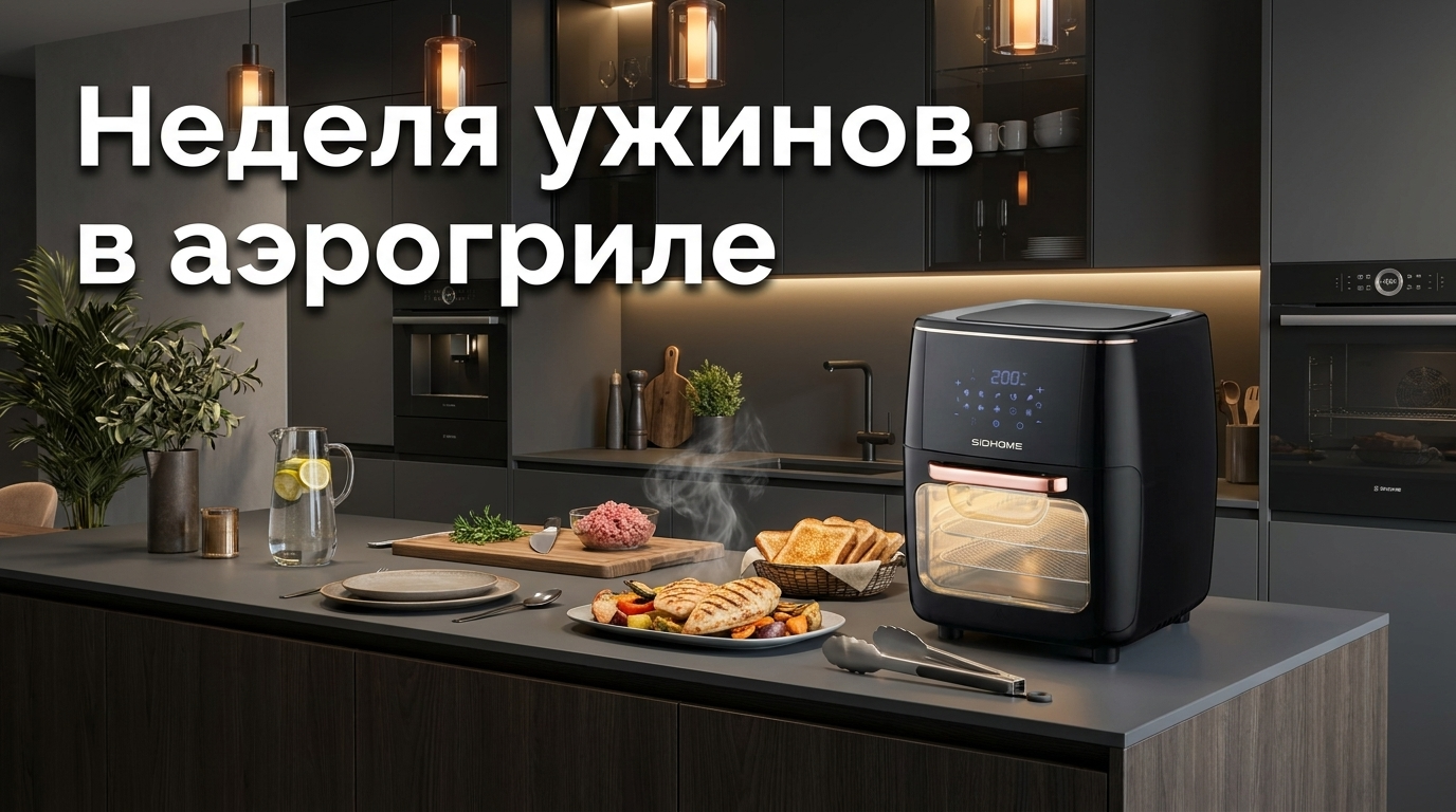Аэрогриль для дома с планом ужинов на неделю для большой семьи