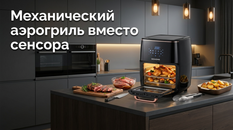 Аэрогриль купить: как выбрать модель с механическим управлением вместо сенсора