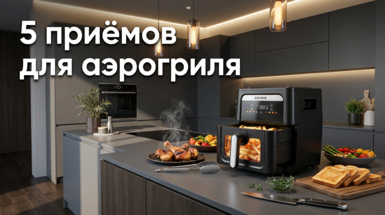 Аэрогриль: 5 приёмов, как правильно размещать продукты в корзине
