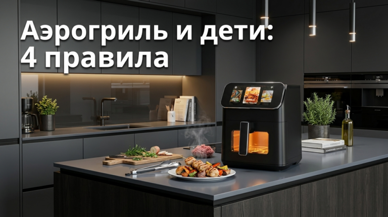 Безопасность аэрогриля: 4 правила, если аэрогрилем пользуются дети