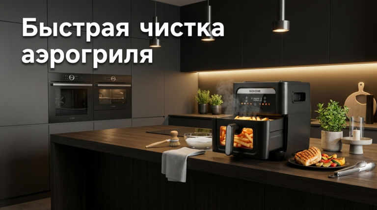 Чистка аэрогриля — чек-лист быстрой очистки после готовки для дома
