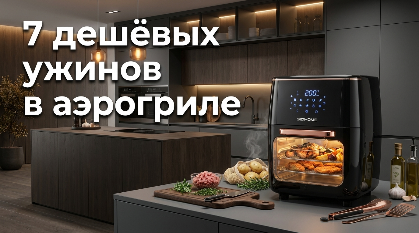 Меню на неделю с ужинами в аэрогриле