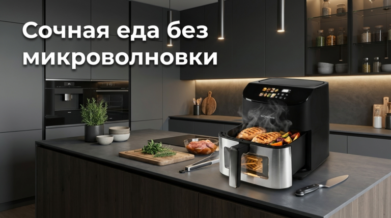 Разогрев в аэрогриле: пошаговый план, чтобы еда осталась сочной — без микроволновки