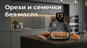 Аэрогриль: как жарить орехи и семечки — быстрый способ без масла