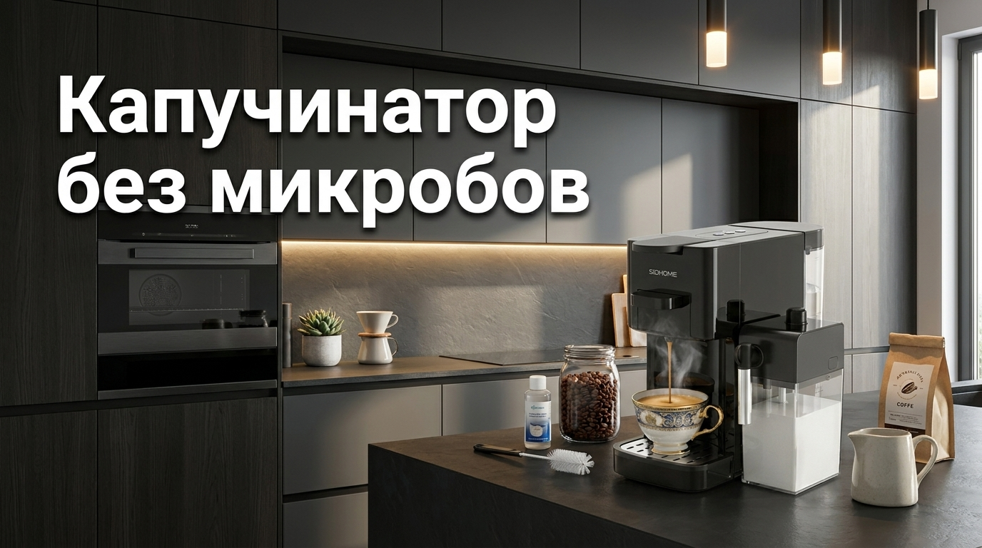 Уход за капучинатором и его чистка для предотвращения бактерий